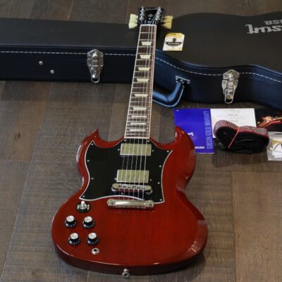 LEFTY! 2011 Gibson SG Standard Double-Cut Electric Guitar Cherry Red + COA OHSC