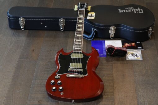 LEFTY! 2011 Gibson SG Standard Double-Cut Electric Guitar Cherry Red + COA OHSC