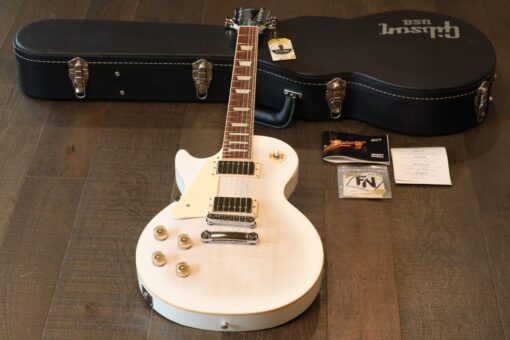 LEFTY! 2013 Gibson Les Paul Traditional Single-Cut Electric Guitar Figured White Burst + OHSC