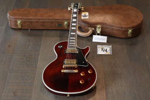 2014 Gibson Custom Les Paul Lite Single-Cut Electric Guitar Figured Wine Red + Gibson Case