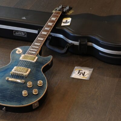 2015 Gibson Les Paul Traditional 100 Single-Cut Electric Guitar Ocean Blue + OHSC