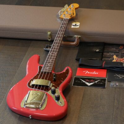 MINTY! 2021 Fender Custom Shop Limited Edition ’60 Jazz Bass NOS Fiesta Red + COA OHSC