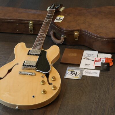MINTY! 2021 Gibson Custom 1959 Reissue ES-335 VOS Semi-Hollow Electric Guitar Vintage Natural + COA OHSC