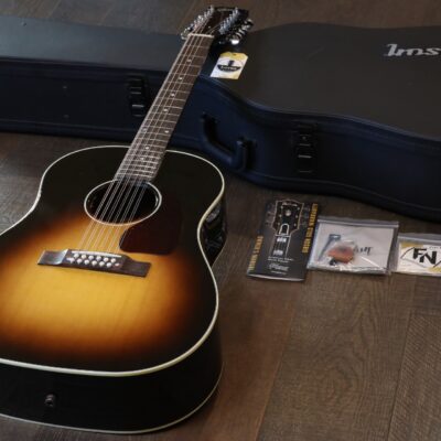 MINTY! 2021 Gibson J-45 12-String Acoustic/ Electric Guitar Vintage Sunburst + COA OHSC