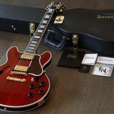 MINTY! Gibson Custom CS-356 Semi-Hollow Electric Guitar Figured Faded Cherry + COA OHSC