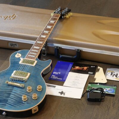 2015 Gibson Les Paul Traditional 100 Single-Cut Guitar Ocean Blue Burst + OHSC