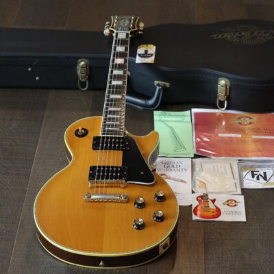 2002 Gibson 1968 Reissue Les Paul Custom Single-Cut Guitar Aged Natural+COA OHSC