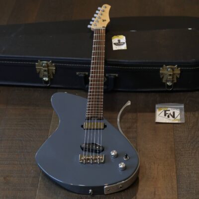 2017 Dean Gordon Guitars Mirus Flat Top Electric Guitar Gray SH + Coffin Case