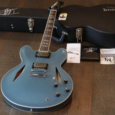 1st Run! 2007 Gibson Custom Inspired By Series Dave Grohl DG-335 Semi-Hollow Electric Guitar Pelham Blue + COA OHSC