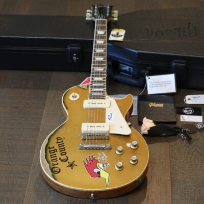 Unplayed! Gibson Custom 1976 Mike Ness Les Paul Deluxe Aged Goldtop + COA OHSC