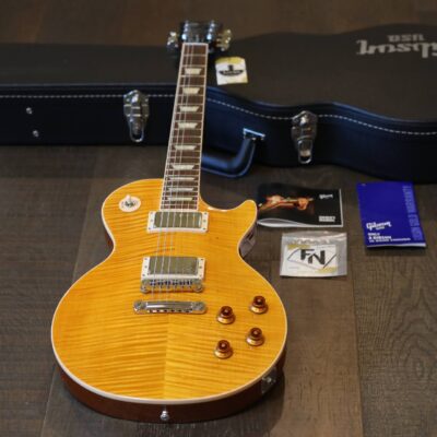 2012 Gibson Les Paul Standard 50’s Single-Cut Electric Guitar Figured Honey Amber + OHSC