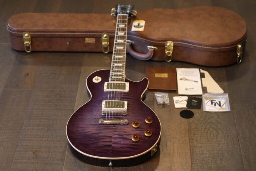 2016 Gibson Custom Les Paul GC Custom Pro Electric Guitar Purple Edge Burst + COA OHSC