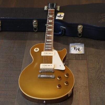 1997 Gibson 1956 Reissue Les Paul Standard Single-Cut Electric Guitar LPR6 Goldtop w/ P-90’s + OHSC
