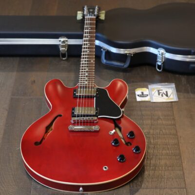 2005 Gibson ES-335 Dot Reissue Semi-Hollow Electric Guitar Satin Cherry + Hard Case