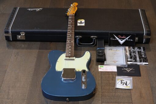 MINTY! 2013 Fender Custom Shop 1963 Reissue Telecaster Relic Lake Placid Blue + COA OHSC