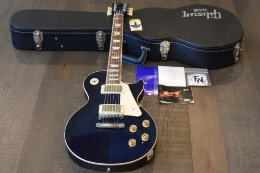 2013 Gibson Les Paul Traditional Electric Guitar Figured Chicago Blue + OHSC