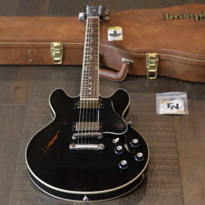 2021 Gibson ES-339 Semi Hollow Electric Guitar Gloss Trans Ebony + COA OHSC