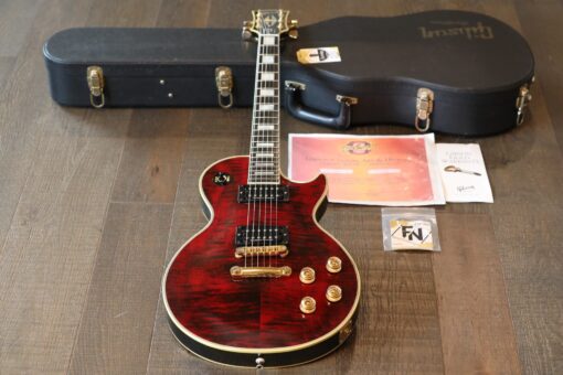 2007 Gibson 1968 Les Paul Custom Reissue Figured Red Tiger Signed by Zakk Wylde + COA OHSC