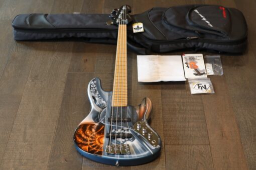 Sandberg California II Passive 4-String Bass Blue Industrial Design + OGB
