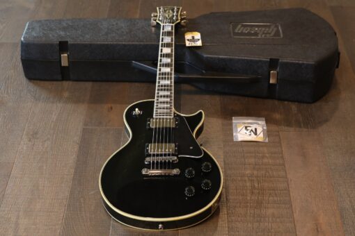 Case Queen! 1982 Gibson Les Paul Custom Electric Guitar Black Ebony + OHSC