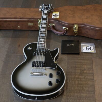 2021 Gibson Custom Les Paul Custom Electric Guitar Silverburst w/ Ebony Board + COA OHSC