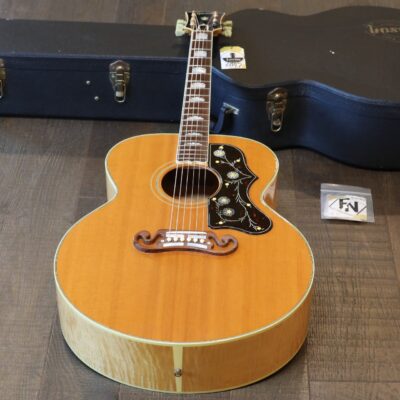 1999 Gibson SJ-200 Original Natural Flamed Maple Acoustic/ Electric Jumbo Guitar + OHSC