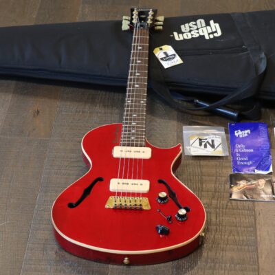 2005 Gibson Blueshawk Semi-Hollow Electric Guitar Cherry Red w/ P-90’s + OGB