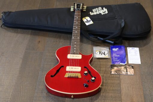 2005 Gibson Blueshawk Semi-Hollow Electric Guitar Cherry Red w/ P-90’s + OGB