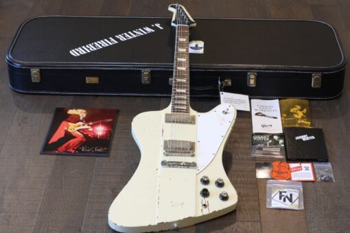 Unplayed! 2021 Gibson Custom Johnny Winter ’64 Firebird V Murphy Lab Aged Polaris White + COA OHSC