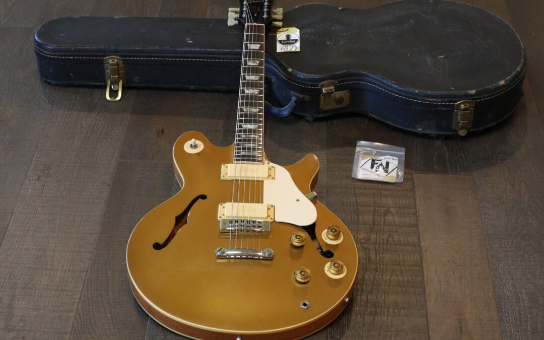Vintage! Gibson Les Paul Signature Semi-Hollow Electric Guitar Gold Bullion + OHSC