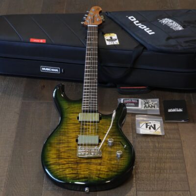 Unplayed! Ernie Ball Music Man Steve Lukather L4 Electric Guitar Gator Burst + OGB