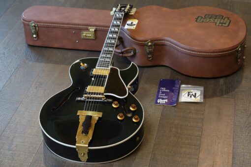 RARE! 1996 Gibson Nashville Custom L-4 CES Hollowbody Electric Guitar Black Ebony + OHSC