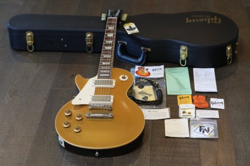 LEFTY! 2006 Gibson 1957 Historic Les Paul Reissue VOS Left-Handed Guitar Goldtop Darkback + COA OHSC