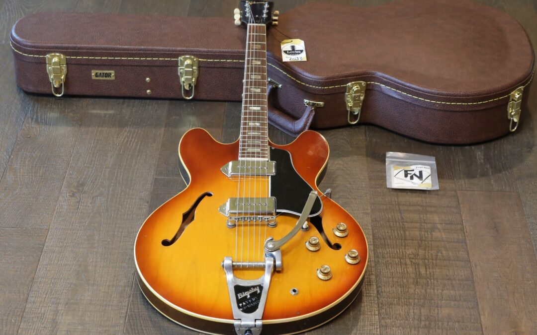 Vintage! 1965 Gibson ES-330TD Hollowbody Electric Guitar Royal Tea Burst w/ Bigsby & P90’s + Case