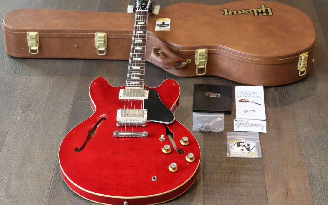 2015 Gibson Memphis Custom 1963 Historic ES-335TDC Reissue Flamed Cherry + COA OHSC