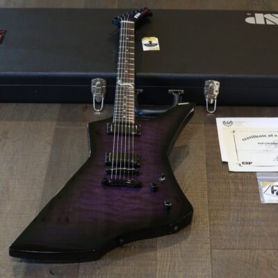 MINTY! ESP LTD James Hetfield Snakebyte Special Edition Baritone Purple Sunburst 4 of 500! + COA OHSC