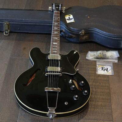 Vintage! 1974 Gibson ES-335TD Semi-Hollow Electric Guitar Black Ebony + OHSC