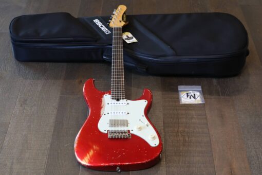 2013 Friedman Vintage S Electric Guitar Aged Candy Apple Red HSS + Gig Bag