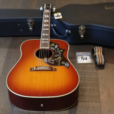 1998 Gibson Early 60’s Hummingbird Acoustic Guitar Heritage Cherry + OHSC