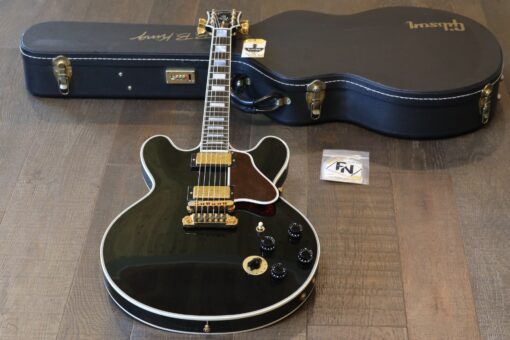 2003 Gibson Memphis Custom Lucille BB King Signature ES-355 Guitar Black Ebony + OHSC