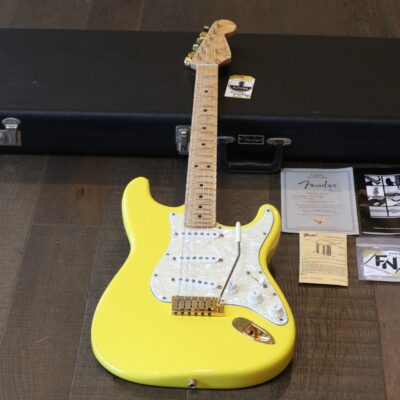 1996 Fender Custom Shop Stratocaster Graffiti Yellow w/ Birdseye Maple Neck #2 of 10! + COA OHSC