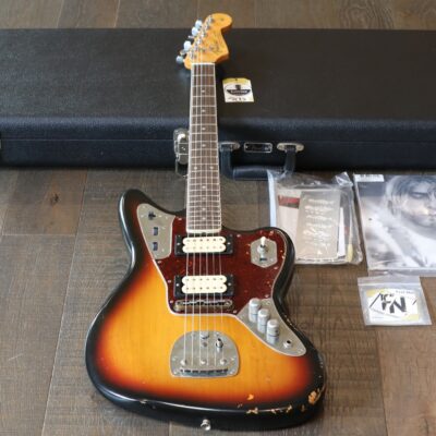 Fender Limited Edition Kurt Cobain Jaguar Electric Guitar Road Worn Sunburst + OHSC