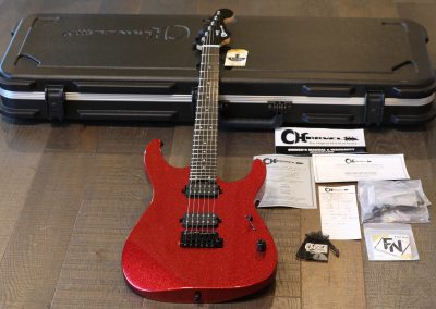 2022 Charvel Custom Shop DK-24 HH GT Electric Guitar Red Sparkle + COA OHSC