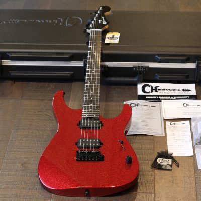 2022 Charvel Custom Shop DK-24 HH GT Electric Guitar Red Sparkle + COA OHSC