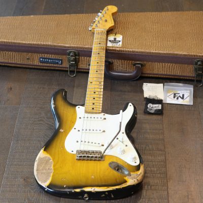 2017 Nash S-57 Electric Guitar 2-Tone Sunburst Heavy Relic + OHSC