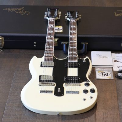 MINTY! 2010 Gibson Custom Don Felder Signature Hotel California EDS-1275 Double-Neck Aged Alpine White w/ Signed Headstock! #6 + COA OHSC