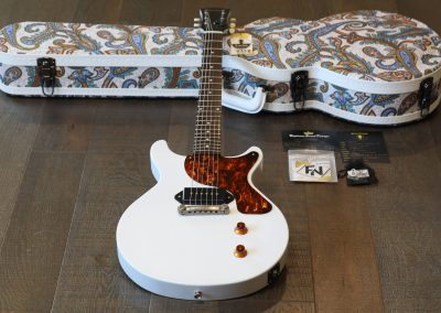 Unplayed! 2024 Retrosound Flashback Junior Double-Cut Electric Guitar Trans White + COA OHSC