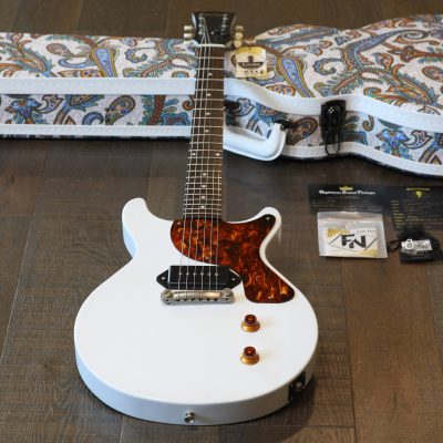 Unplayed! 2024 Retrosound Flashback Junior Double-Cut Electric Guitar Trans White + COA OHSC