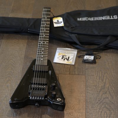 1980s Steinberger USA GP2T Headless Electric Guitar Black + OGB
