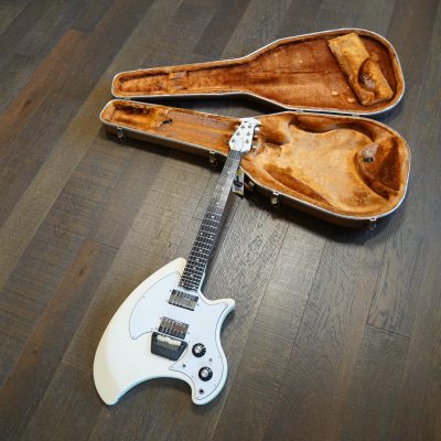 1970's Ovation Breadwinner Electric Guitar White + OHSC